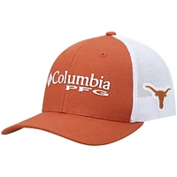 Youth Columbia Texas Orange/White Texas Longhorns Collegiate PFG Snapback Hat