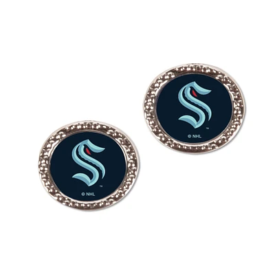 Women's WinCraft Seattle Kraken Round Post Earrings