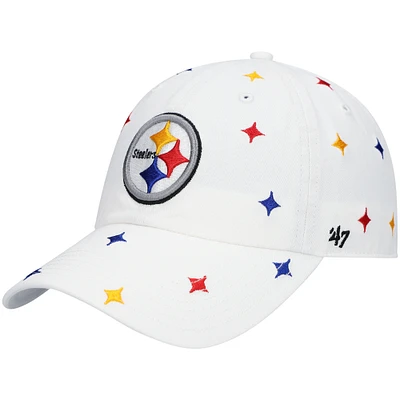 Women's '47 Pittsburgh Steelers Multi Confetti Clean Up Adjustable Hat