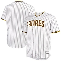 Men's White/Brown San Diego Padres Big & Tall Home Replica Team Jersey