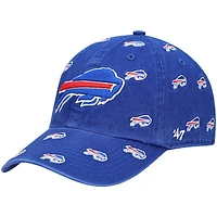 Women's '47 Royal Buffalo Bills Repeat Confetti Clean Up Adjustable Hat