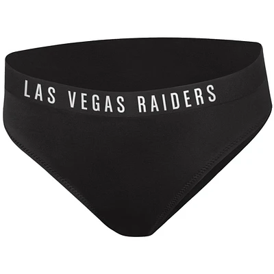 Women's G-III 4Her by Carl Banks Black Las Vegas Raiders All-Star Bikini Bottom