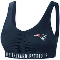 Women's G-III 4Her by Carl Banks Navy New England Patriots All-Star Bikini Top