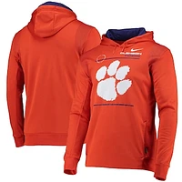 Men's Nike Orange Clemson Tigers 2021 Team Sideline Performance Pullover Hoodie