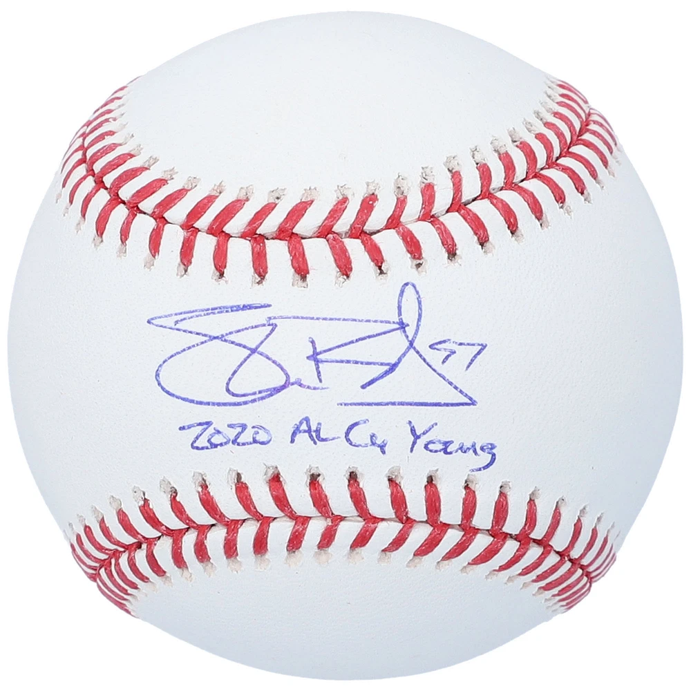 Shane Bieber Cleveland Indians Autographed Baseball with "2020 AL Cy Young" Inscription