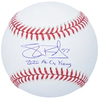 Shane Bieber Cleveland Indians Autographed Baseball with "2020 AL Cy Young" Inscription