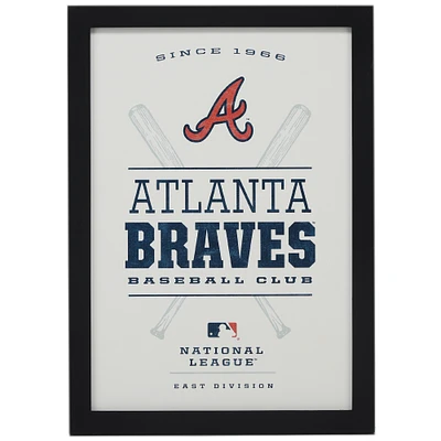 Atlanta Braves 10'' x 14'' Team Framed Wood Sign