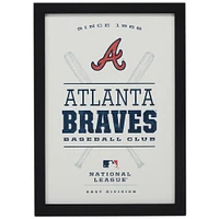 Atlanta Braves 10'' x 14'' Team Framed Wood Sign