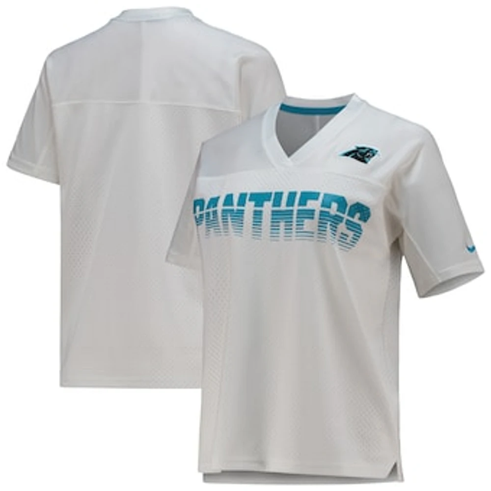 Women's Nike White Carolina Panthers Fan Replica Jersey