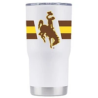 White Wyoming Cowboys 20oz. Tumbler