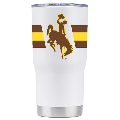 White Wyoming Cowboys 20oz. Tumbler