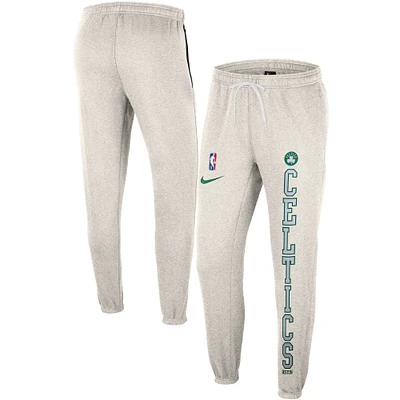 Men's Nike Ash/Kelly Green Boston Celtics 75th Anniversary Courtside Fleece Pants