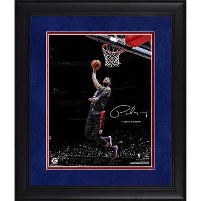 Paul George LA Clippers Framed 11" x 14" Spotlight Photograph - Facsimile Signature