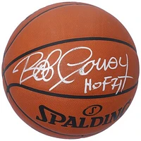 Bob Cousy Boston Celtics Autographed Spalding Official Game Basketball with "HOF 71" Inscription