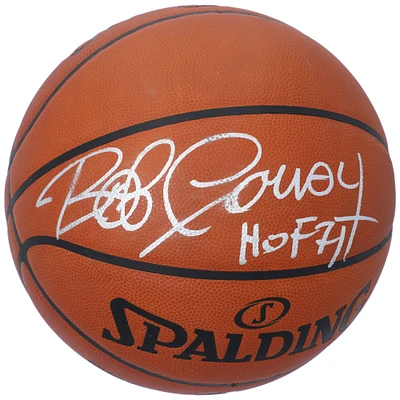 Bob Cousy Boston Celtics Autographed Spalding Official Game Basketball with "HOF 71" Inscription