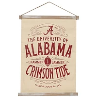 Alabama Crimson Tide 23'' x 15'' Team Canvas Banner