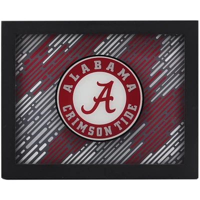 Alabama Crimson Tide 10'' x 8'' Team Framed Print On Glass
