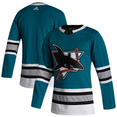 Men's adidas Teal San Jose Sharks 30th Anniversary - Authentic Pro Jersey