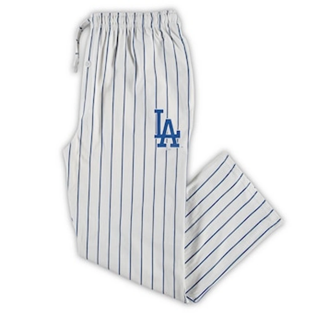 Men's Concepts Sport White/Royal Los Angeles Dodgers Big & Tall Pinstripe Sleep Pants