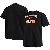 Men's Fanatics Black San Francisco Giants Big & Tall Heart T-Shirt