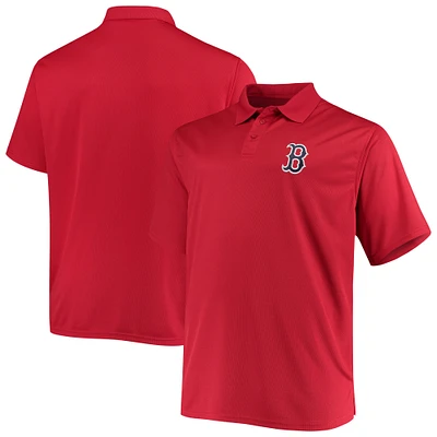 Men's Fanatics Red Boston Sox Big & Tall Solid Birdseye Polo