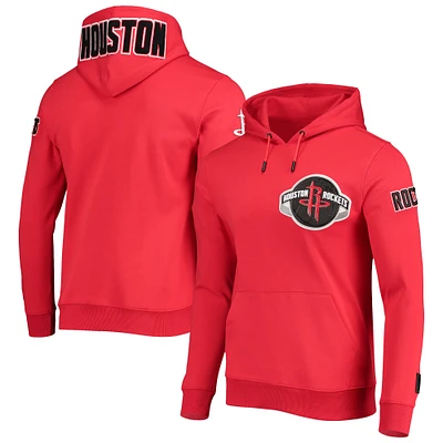 Men's Pro Standard Red Houston Rockets Chenille Team Pullover Hoodie