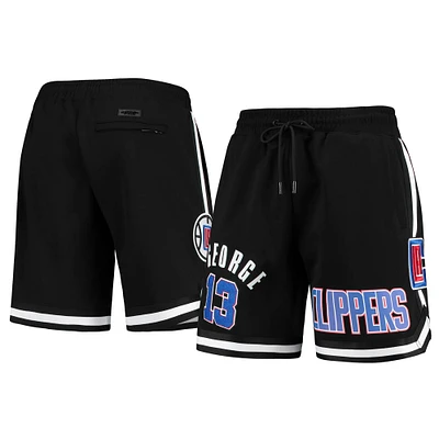 Men's Pro Standard Paul George Black LA Clippers Team Player Shorts