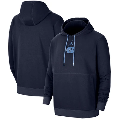 Men's Jordan Brand Navy North Carolina Tar Heels Practice Pullover Hoodie