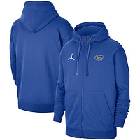 Men's Jordan Brand Royal Florida Gators Travel Fleece Full-Zip Hoodie