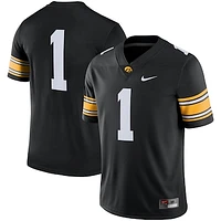 Men's Nike #1 Black Iowa Hawkeyes Team Game Jersey