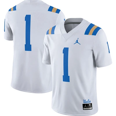 Men's Jordan Brand #1 White UCLA Bruins Game Jersey