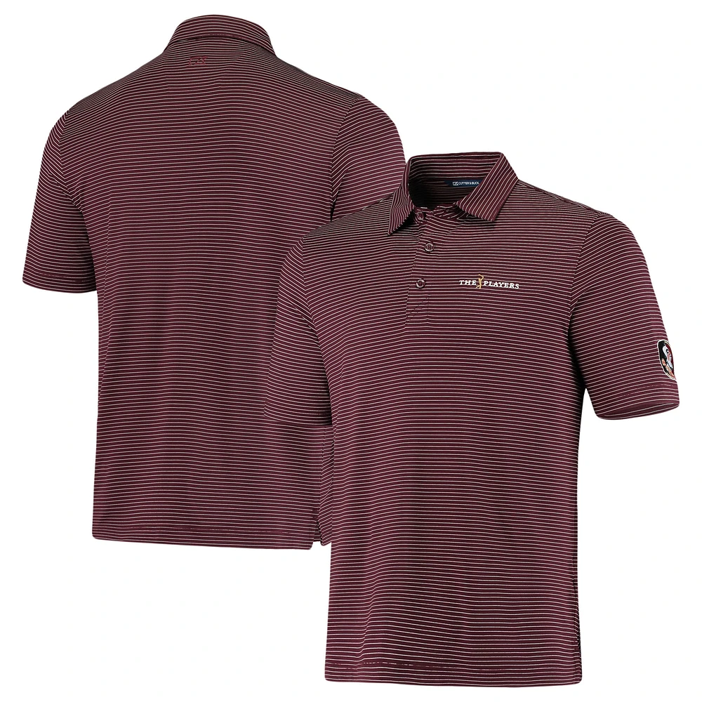 Men's Cutter & Buck Garnet THE PLAYERS Florida State Seminoles Collegiate Co-Branded Polo