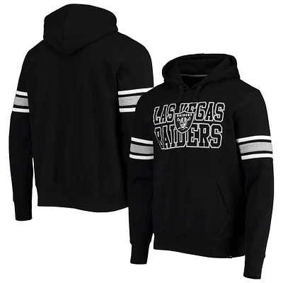 Men's '47 Black Las Vegas Raiders Double Block Pullover Hoodie