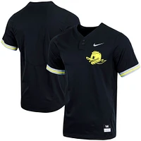 Men's Nike Black Oregon Ducks Replica Two-Button Baseball Jersey