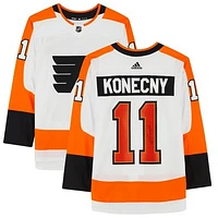 Travis Konecny Philadelphia Flyers Autographed White Adidas Authentic Jersey