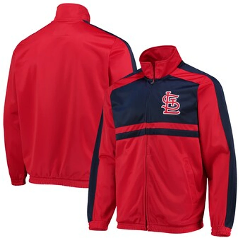 Men's G-III Sports by Carl Banks Red St. Louis Cardinals Full-Zip Track Jacket