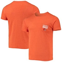 Men's Fanatics Heathered Orange Cleveland Browns Field Goal Pocket Tri-Blend T-Shirt