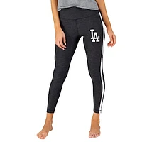 Women's Concepts Sport Charcoal/White Los Angeles Dodgers Centerline Knit Leggings