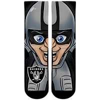 Youth Rock Em Socks Las Vegas Raiders Split Face Mascot Crew Socks