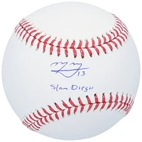 Manny Machado San Diego Padres Autographed Baseball with "Slam Diego" Inscription