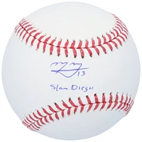 Manny Machado San Diego Padres Autographed Baseball with "Slam Diego" Inscription