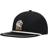 Men's RVCA Black Flight Snapback Hat