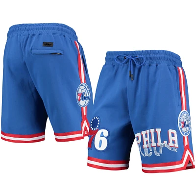 Men's Pro Standard Royal Philadelphia 76ers Team Chenille Shorts