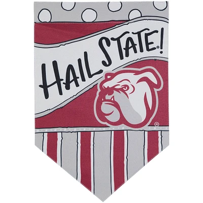 Mississippi State Bulldogs 12'' x 18'' Dots & Stripes Double-Sided Flag