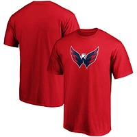 Men's Fanatics Red Washington Capitals Primary Team Logo T-Shirt