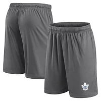 Men's Fanatics Gray Toronto Maple Leafs Primary Logo Shorts