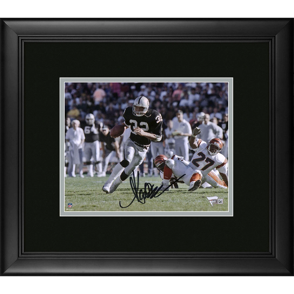 Marcus Allen Las Vegas Raiders Framed Autographed 8" x 10" vs. Cincinnati Bengals Photograph