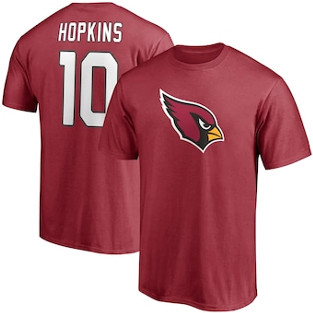 Men's Fanatics DeAndre Hopkins Cardinal Arizona Cardinals Player Icon Name & Number T-Shirt