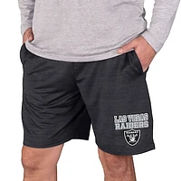 Men's Concepts Sport Charcoal Las Vegas Raiders Bullseye Knit Jam Shorts