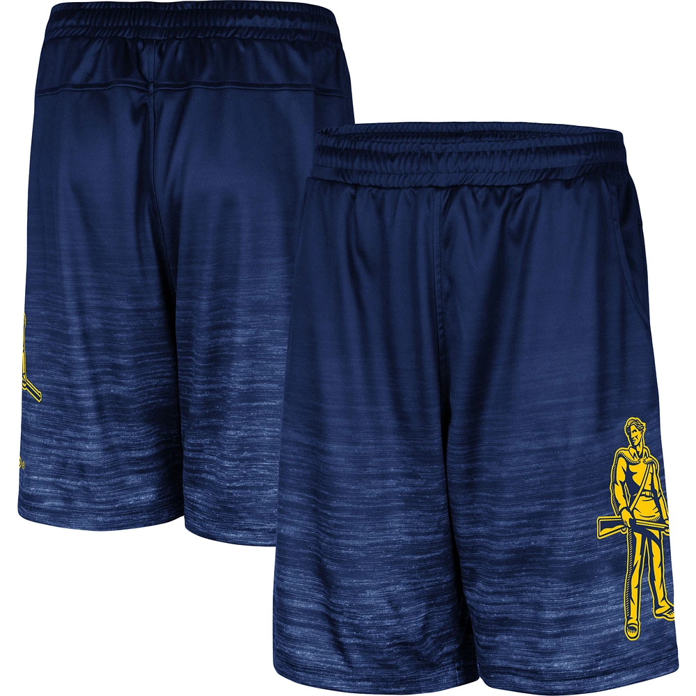 Men's Colosseum Navy West Virginia Mountaineers Broski Shorts